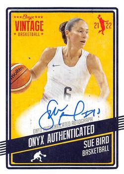 2021-22 Onyx Vintage - Blue Signatures #VASU Sue Bird Front