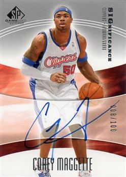2004-05 SP Game Used - SIGnificance #SIG-CM Corey Maggette Front