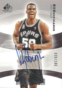 2004-05 SP Game Used - SIGnificance #SIG-DR David Robinson Front