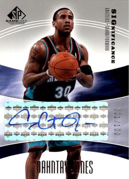 2004-05 SP Game Used - SIGnificance #SIG-DY Dahntay Jones Front