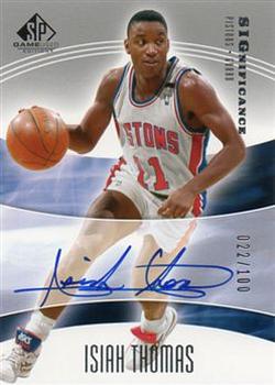 2004-05 SP Game Used - SIGnificance #SIG-IT Isiah Thomas Front