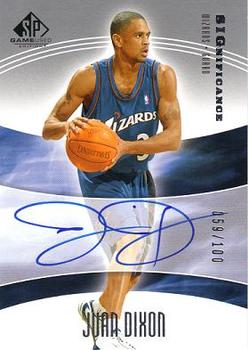2004-05 SP Game Used - SIGnificance #SIG-JD Juan Dixon Front