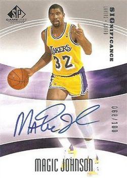 2004-05 SP Game Used - SIGnificance #SIG-MA Magic Johnson Front