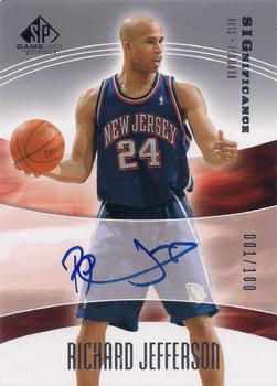 2004-05 SP Game Used - SIGnificance #SIG-RJ Richard Jefferson Front