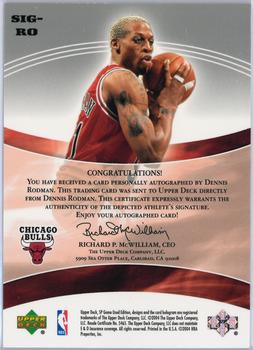 2004-05 SP Game Used - SIGnificance #SIG-RO Dennis Rodman Back