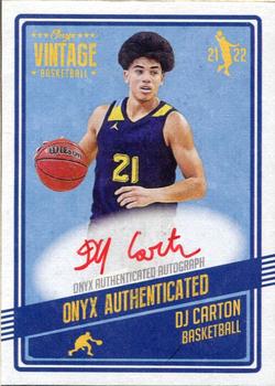 2021-22 Onyx Vintage - Red Signatures #VADC DJ Carton Front