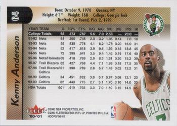 2000-01 Hoops Hot Prospects #64 Kenny Anderson Back