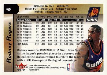 2000-01 Hoops Hot Prospects #4 Rodney Rogers Back