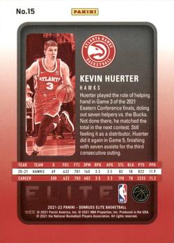 2021-22 Donruss Elite #15 Kevin Huerter Back