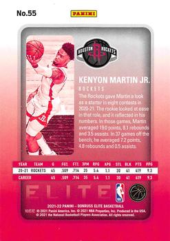 2021-22 Donruss Elite #55 Kenyon Martin Jr. Back
