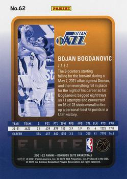 2021-22 Donruss Elite #62 Bojan Bogdanovic Back
