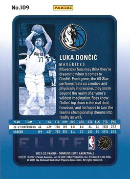 2021-22 Donruss Elite #109 Luka Doncic Back