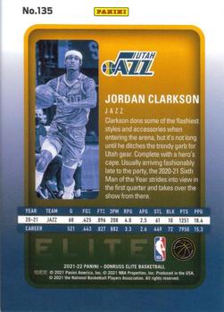 2021-22 Donruss Elite #135 Jordan Clarkson Back