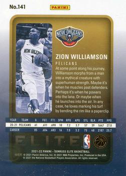 2021-22 Donruss Elite #141 Zion Williamson Back