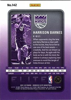 2021-22 Donruss Elite #142 Harrison Barnes Back