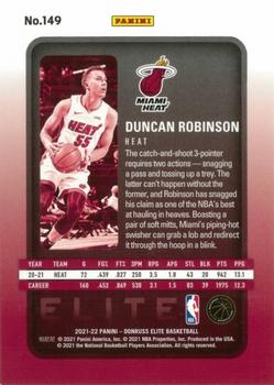 2021-22 Donruss Elite #149 Duncan Robinson Back