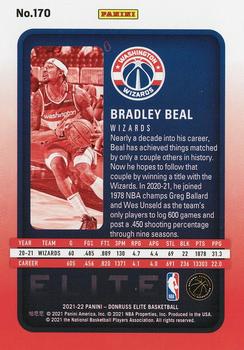 2021-22 Donruss Elite #170 Bradley Beal Back