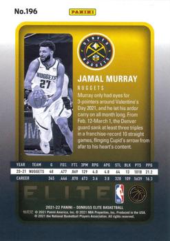 2021-22 Donruss Elite #196 Jamal Murray Back