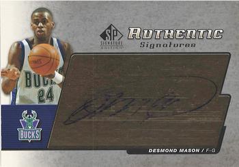 2004-05 SP Signature Edition - Authentic Signatures #AS-DM Desmond Mason Front