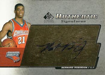 2004-05 SP Signature Edition - Authentic Signatures #AS-RO Bernard Robinson Front