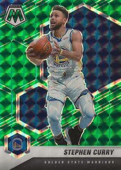 2020-21 Panini Mosaic - Mosaic Reactive Green #175 Stephen Curry Front