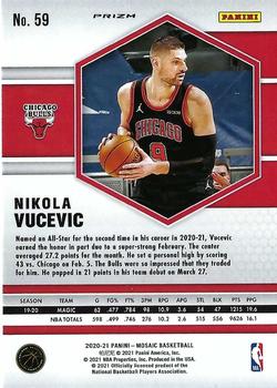2020-21 Panini Mosaic - Silver #59 Nikola Vucevic Back