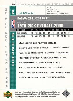2000-01 SP Game Floor #80 Jamaal Magloire Back