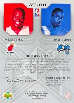 2004-05 SPx - Winning Combos #WC-OH Shaquille O'Neal / Dwight Howard Back