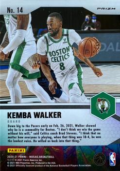 2020-21 Panini Mosaic - Center Stage #14 Kemba Walker Back