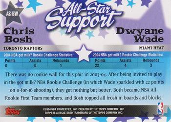 2004-05 Topps - All-Star Support #AS-BW Chris Bosh / Dwyane Wade Back