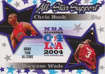 2004-05 Topps - All-Star Support #AS-BW Chris Bosh / Dwyane Wade Front