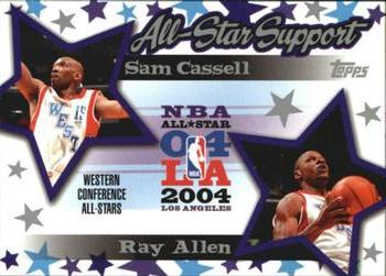 2004-05 Topps - All-Star Support #AS-CA Sam Cassell / Ray Allen Front