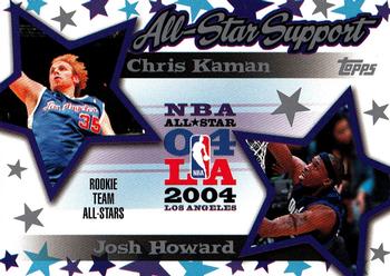 2004-05 Topps - All-Star Support #AS-KH Chris Kaman / Josh Howard Front