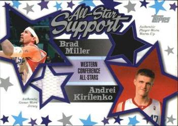 2004-05 Topps - All-Star Support Relics #ASR-MK Brad Miller / Andrei Kirilenko Front