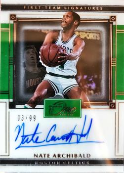 2020-21 Panini One and One - First-Team Signatures #FTS-NAB Nate Archibald Front