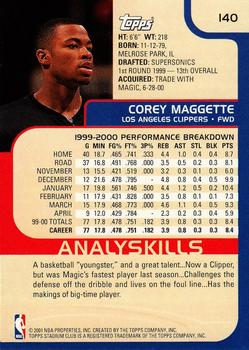 2000-01 Stadium Club #140 Corey Maggette Back
