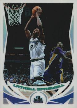 2004-05 Topps Chrome - Refractors #19 Latrell Sprewell Front