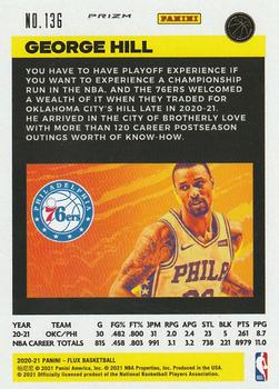 2020-21 Panini Flux - Silver #136 George Hill Back