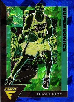 2020-21 Panini Flux - Blue Cracked Ice #196 Shawn Kemp Front