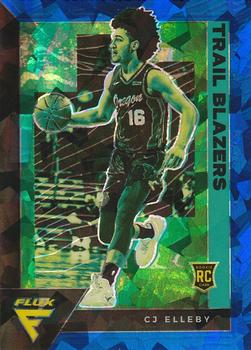 2020-21 Panini Flux - Blue Cracked Ice #244 CJ Elleby Front