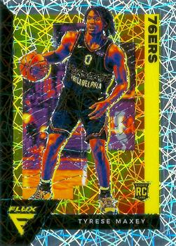 2020-21 Panini Flux - Laser #208 Tyrese Maxey Front