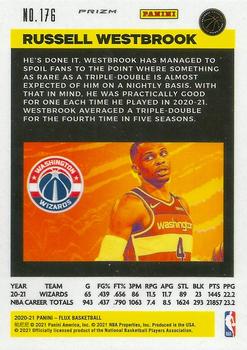 2020-21 Panini Flux - Silver Wave #176 Russell Westbrook Back