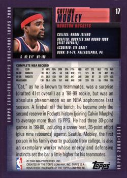 2000-01 Topps #17 Cuttino Mobley Back