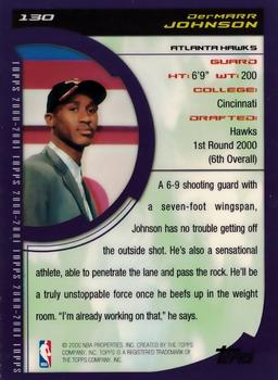 2000-01 Topps #130 DerMarr Johnson Back