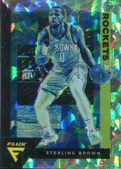 2020-21 Panini Flux - Fanatics Cracked Ice #66 Sterling Brown Front