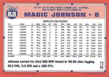 2000-01 Topps - Cards That Never Were #MJ9 Magic Johnson Back