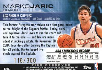 2004-05 Topps Luxury Box - Tier Reserved #24 Marko Jaric Back