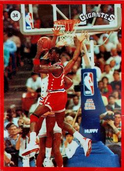 1987-88 Gigantes de la NBA Stickers (Spain) #34 Michael Jordan Front