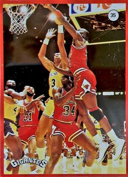 1987-88 Gigantes de la NBA Stickers (Spain) #35 Michael Jordan Front