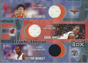 2004-05 Topps Luxury Box - Triple Threat Relics #TT-CJM Josh Childress / Eddie Jones / Cuttino Mobley Front